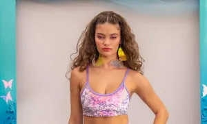 Sequin Velvet Tank - Cosmic Lavender -