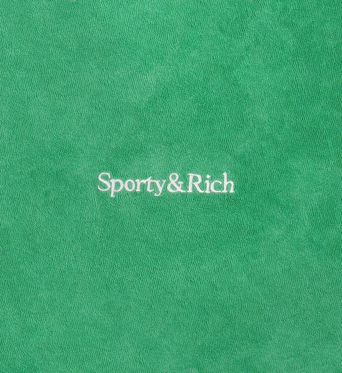 Serif Logo Terry Vest - Verde/White