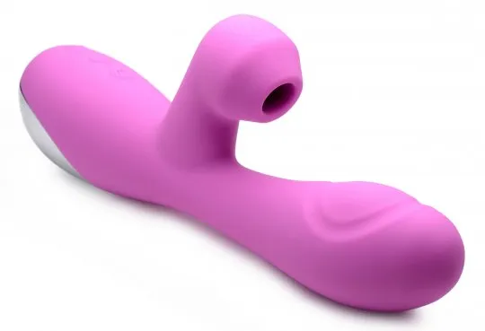 Shegasm 5 Star 10x Silicone Suction & Pulsing  Rabbit - Pink