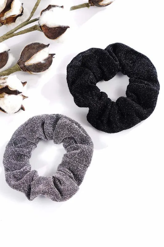 Shimmer Scrunchies