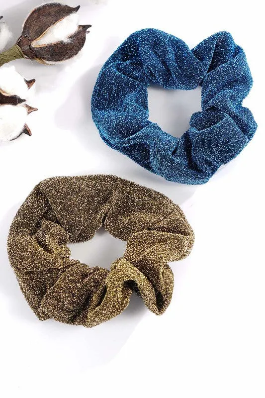 Shimmer Scrunchies