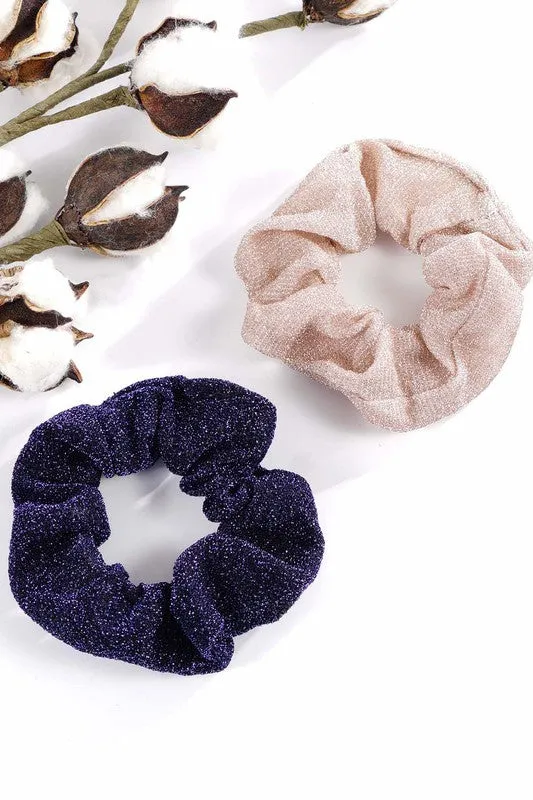 Shimmer Scrunchies
