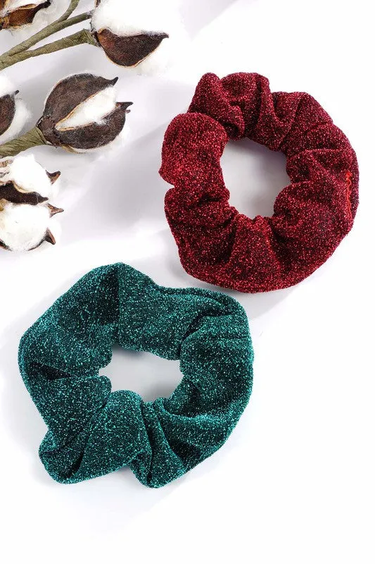 Shimmer Scrunchies