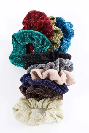 Shimmer Scrunchies
