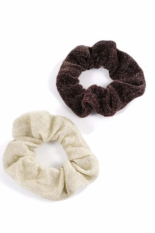Shimmer Scrunchies