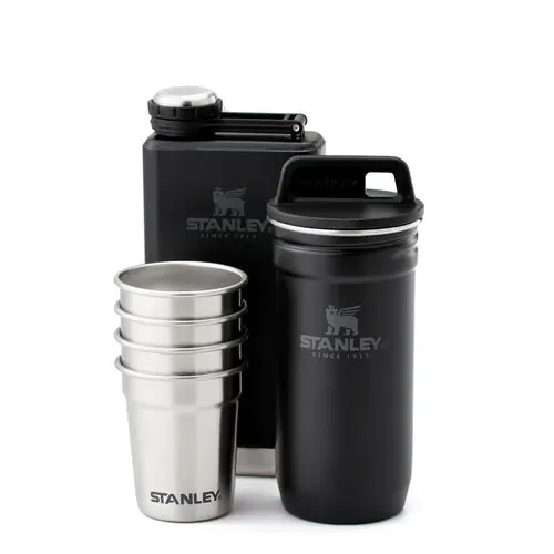 Shot Glasses and Flask Set