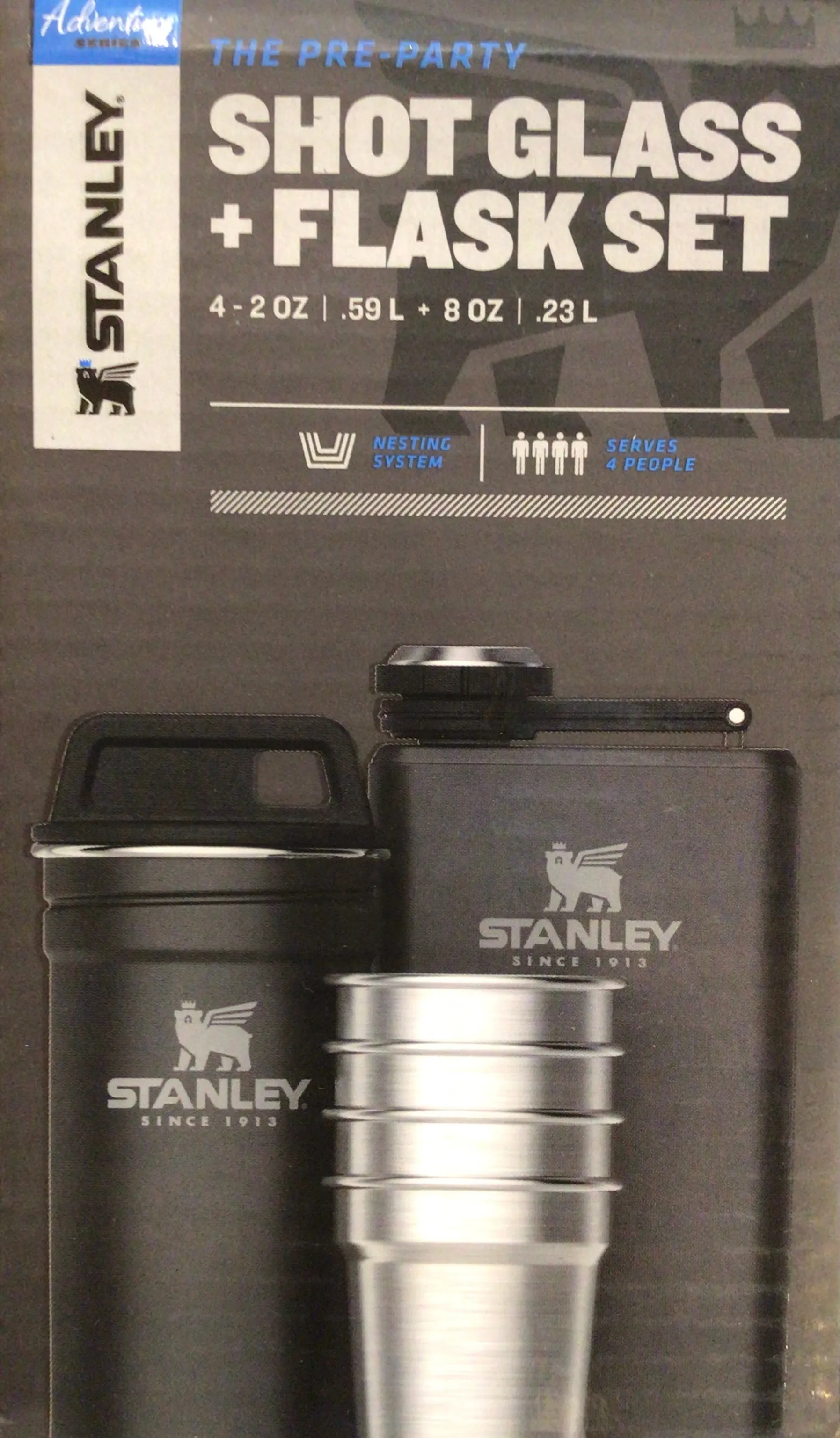 Shot Glasses and Flask Set