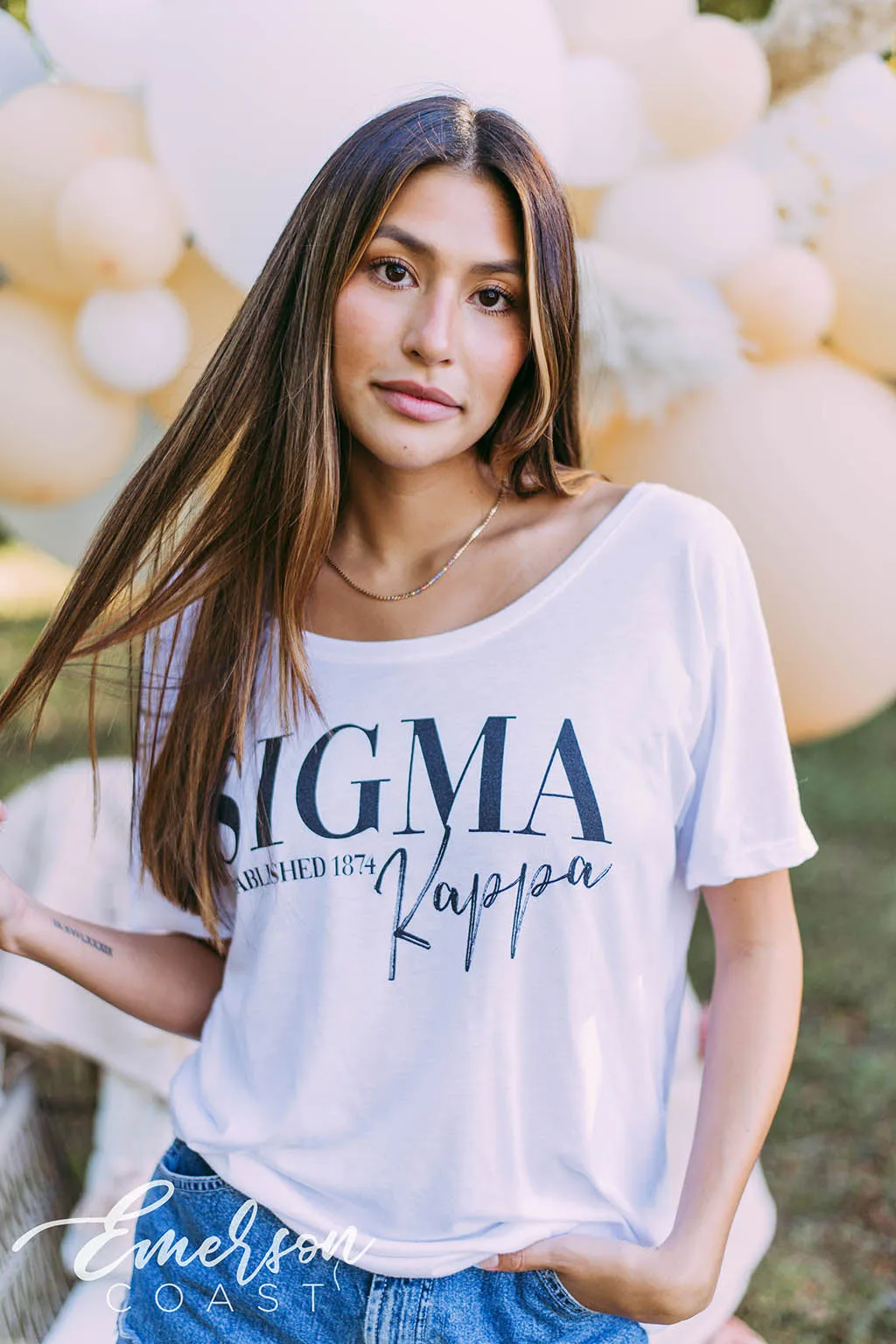 Sigma Kappa Simple Slouchy Tee