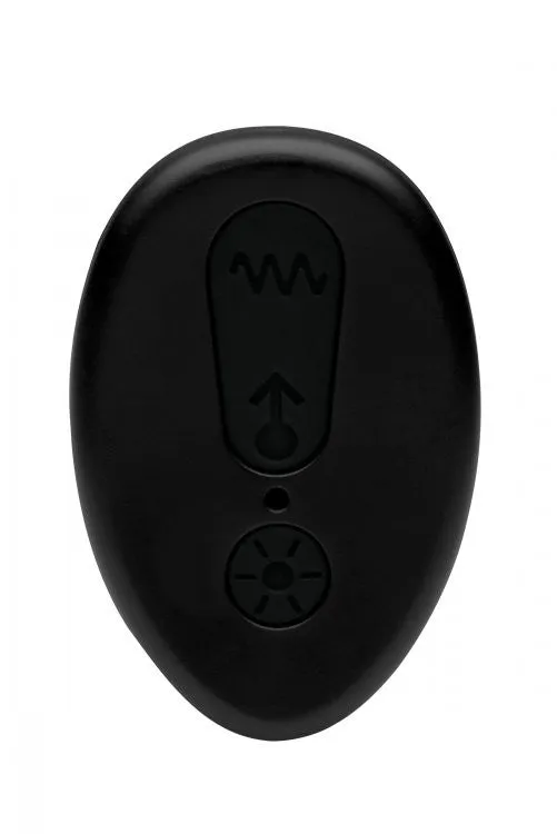 Silicone Anal Plug With Remote Control - Black