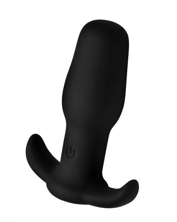Silicone Anal Plug With Remote Control - Black