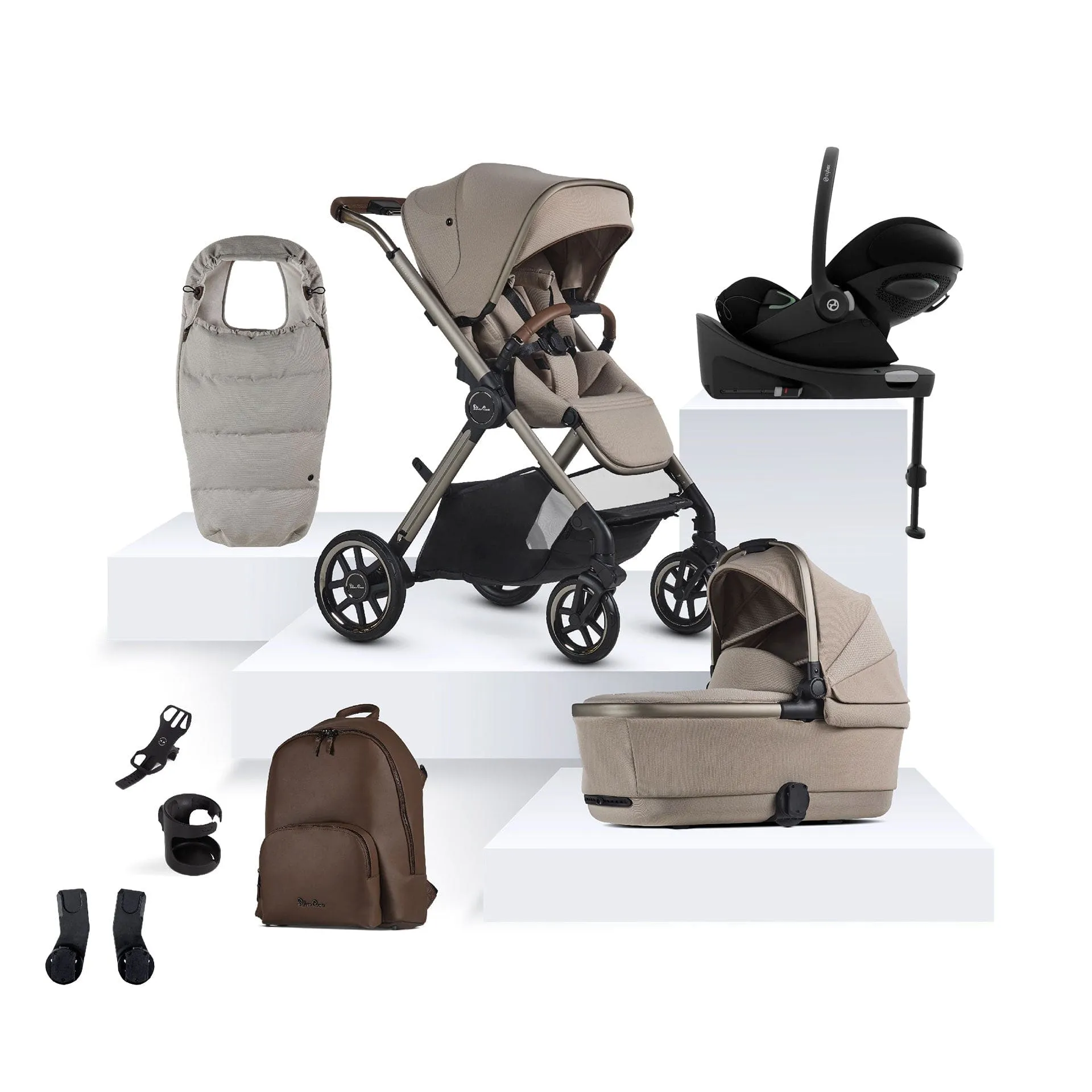 Silver Cross Reef 2 Special Edition Cybex Travel System in Frappe