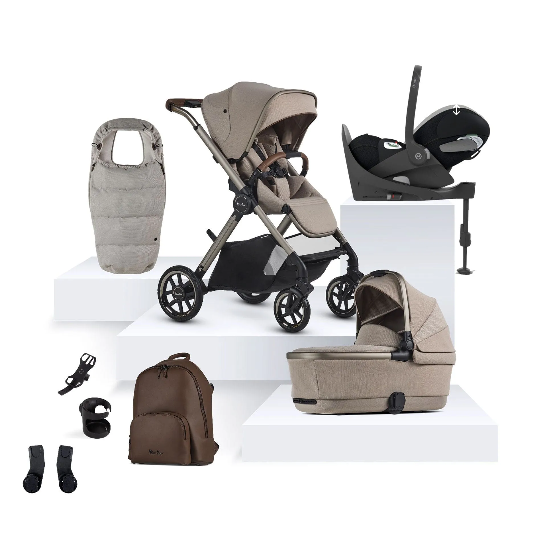 Silver Cross Reef 2 Special Edition Cybex Travel System in Frappe
