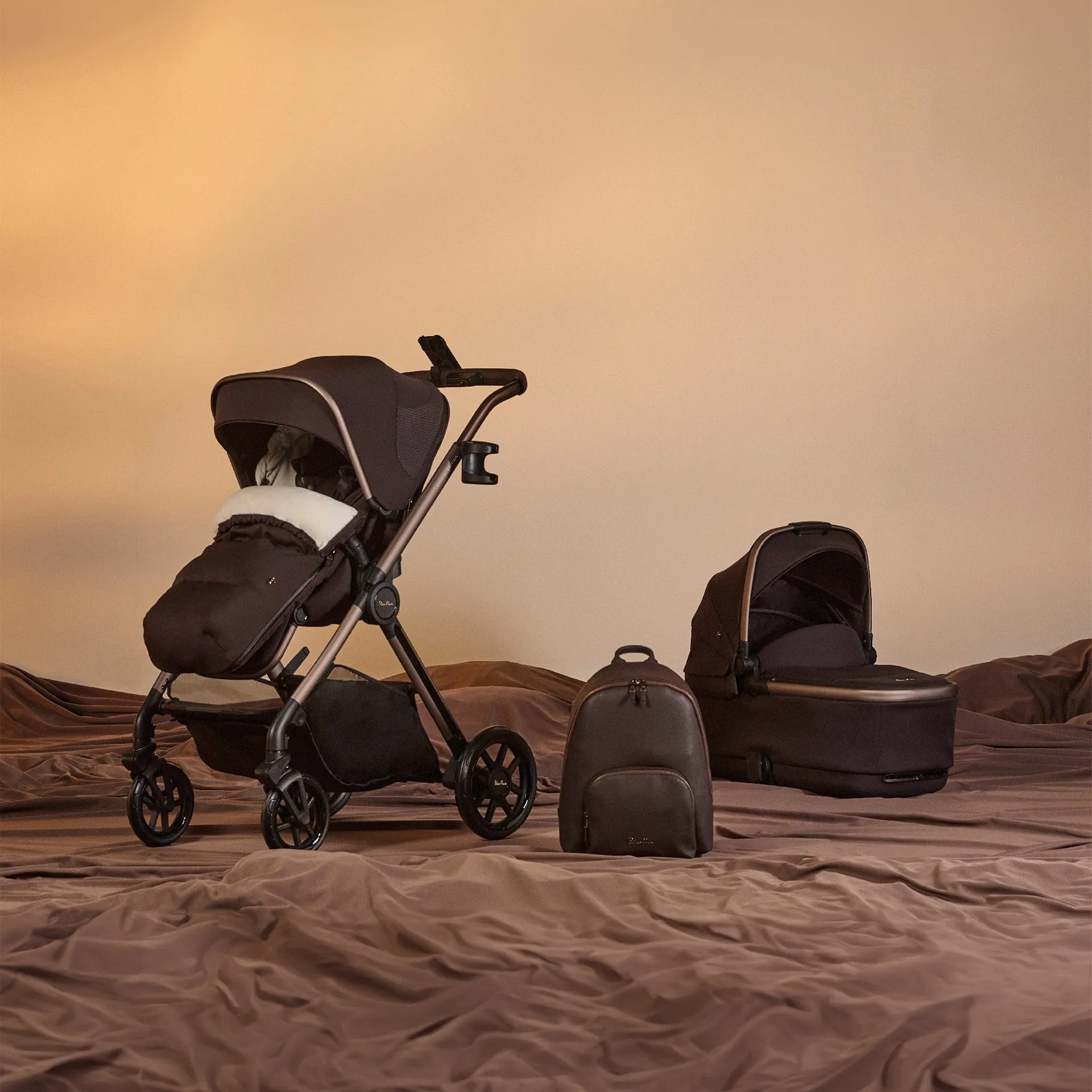 Silver Cross Reef 2 Special Edition Cybex Travel System in Ganache