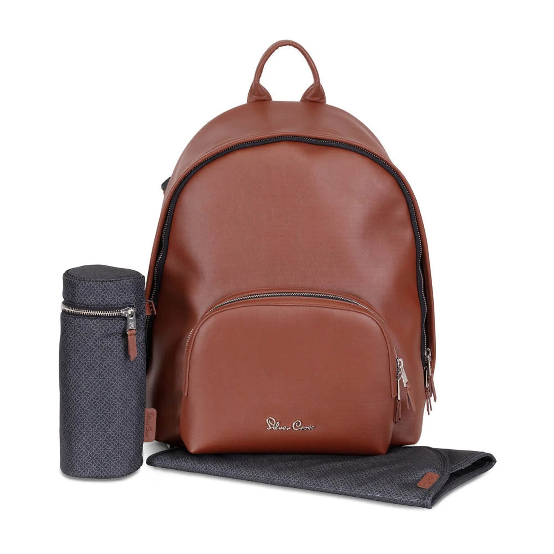 Silver Cross Vegan Leather Rucksack - Tan