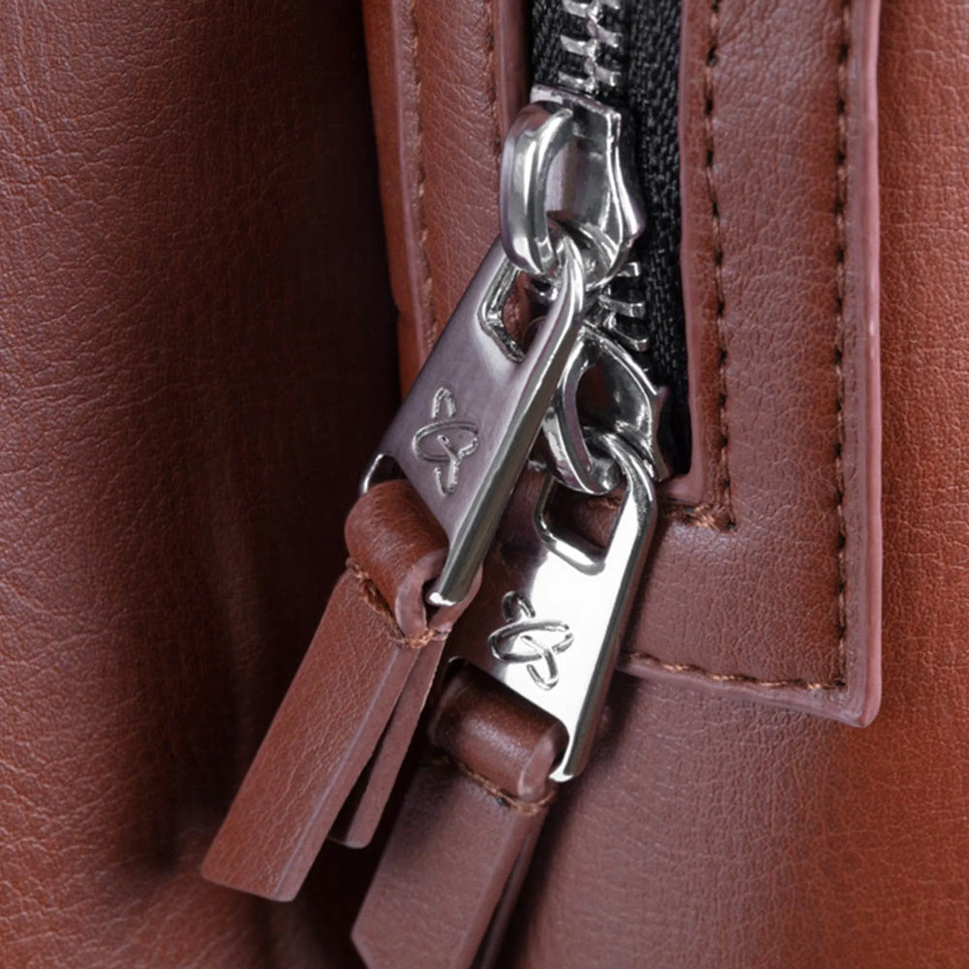 Silver Cross Vegan Leather Rucksack - Tan