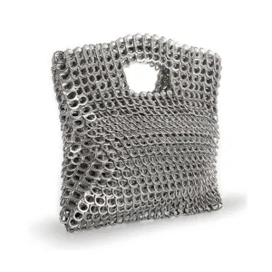 Silver Cut-Out Clutch | Leda