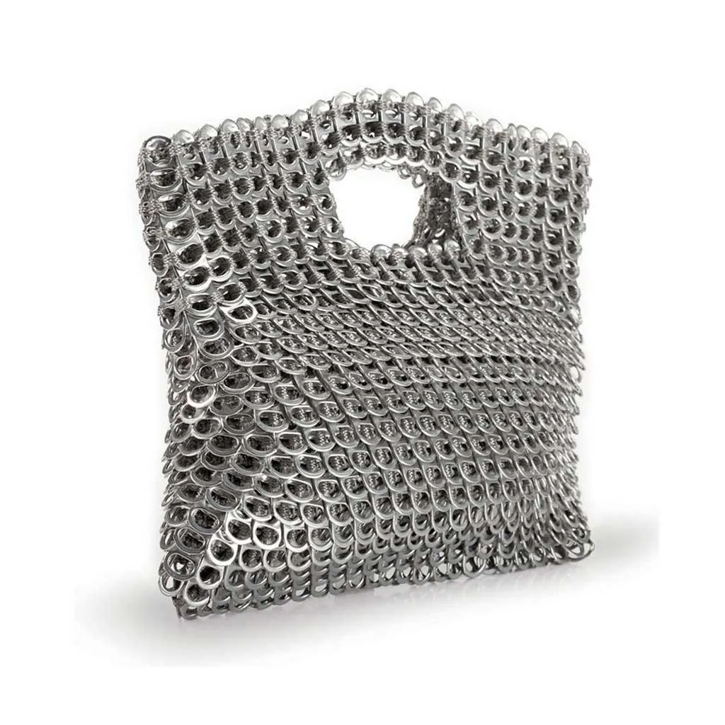 Silver Cut-Out Clutch | Leda