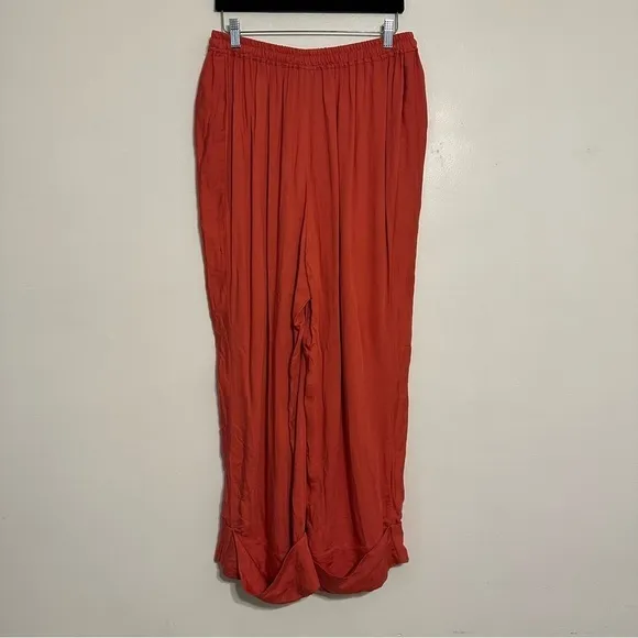 Sleeper Oversized Cuff Viscose Pajama Lounge Pant Size Small
