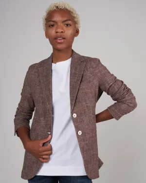 slim long jacket - mulch