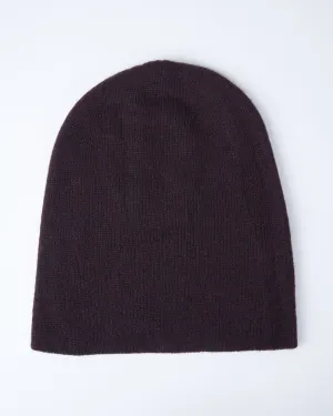 slouchy beanie - currant