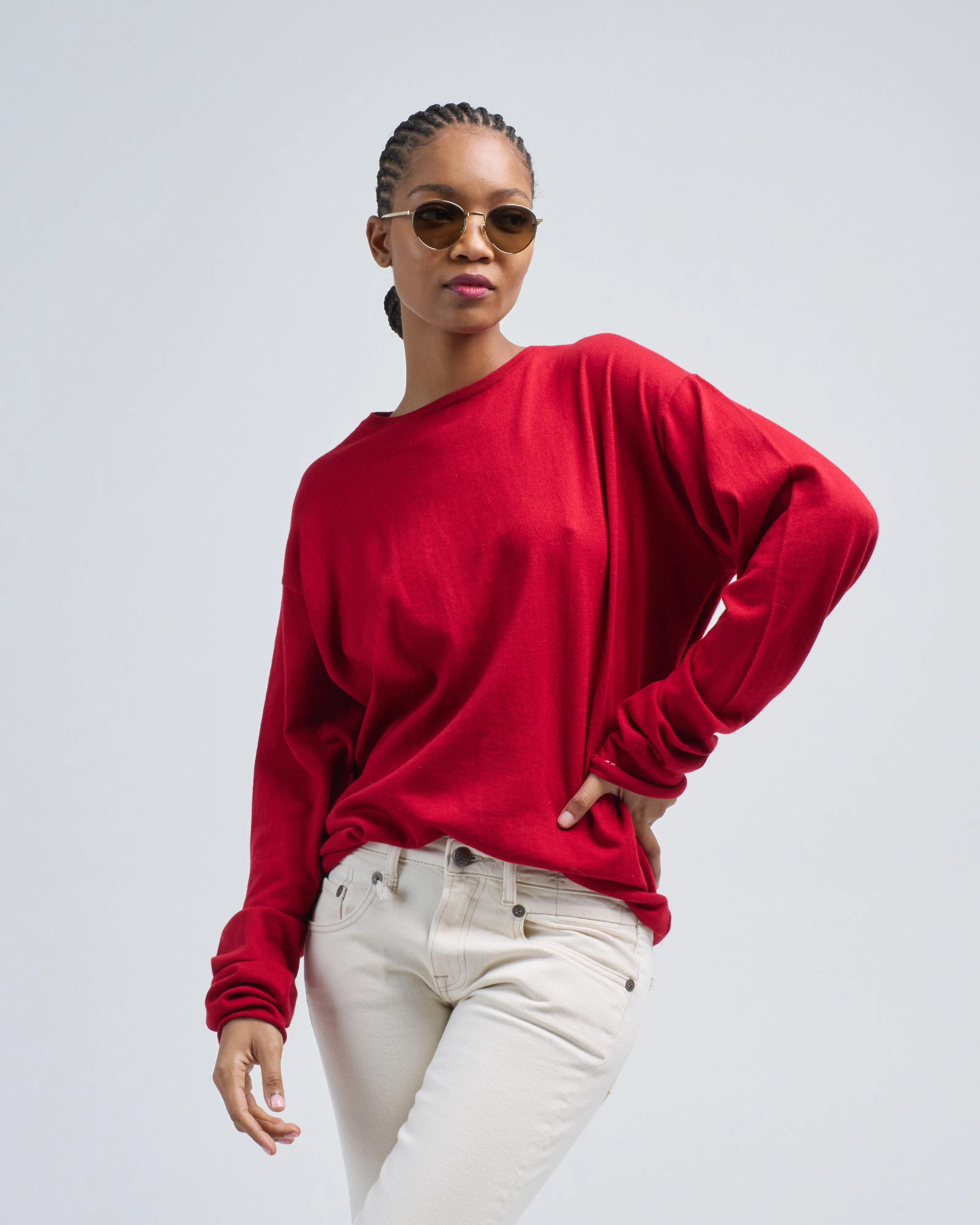 slouchy crewneck