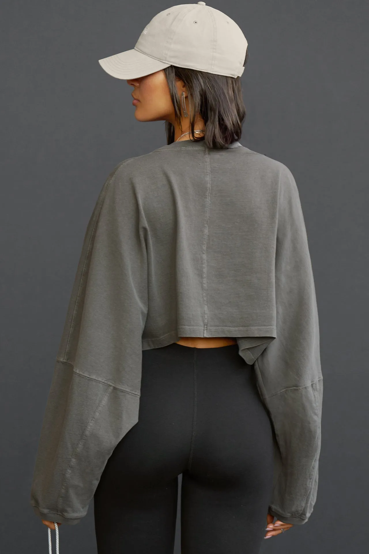 Slouchy Crop Long Sleeve