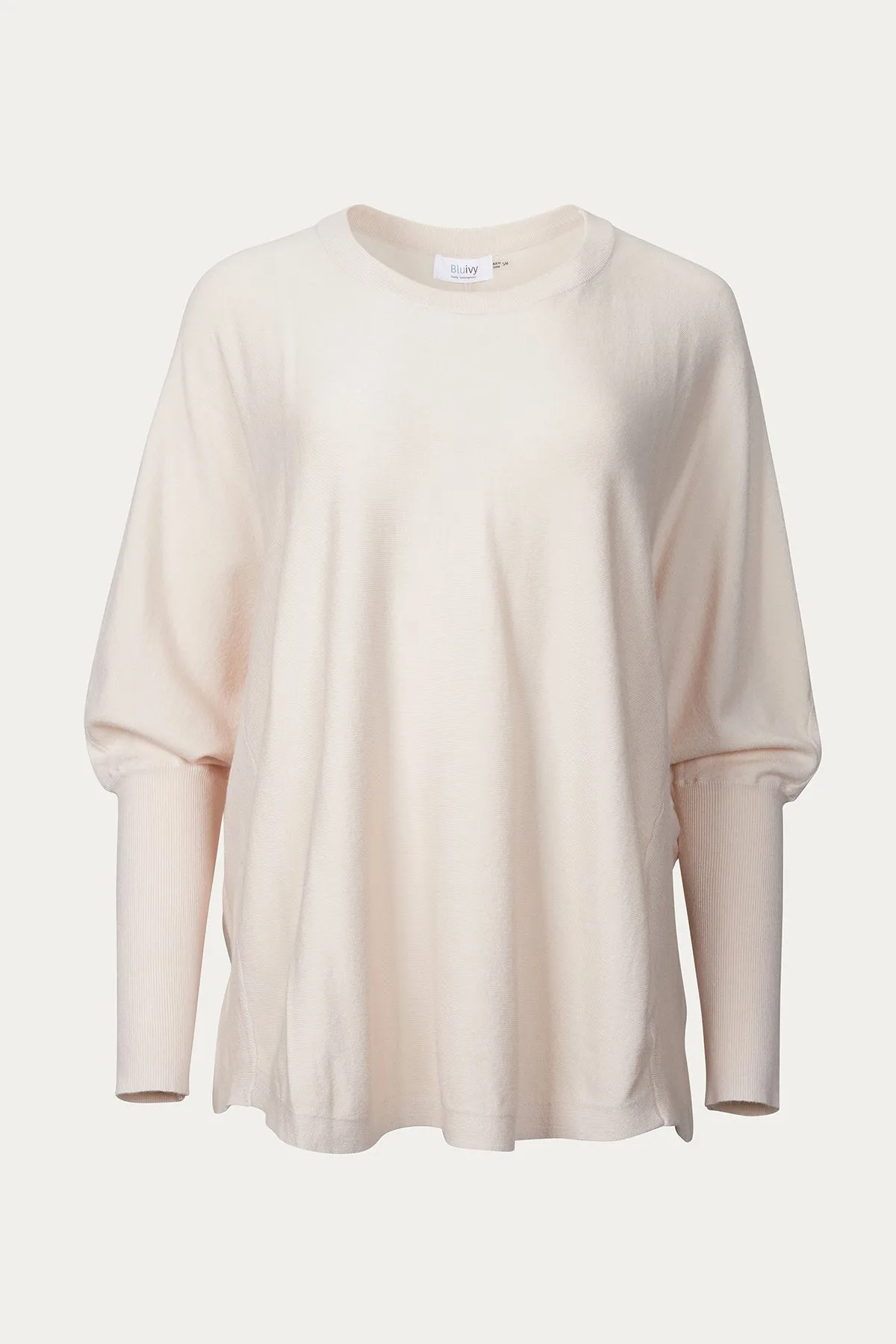 SLOUCHY DOLMAN CREWNECK PULLOVER