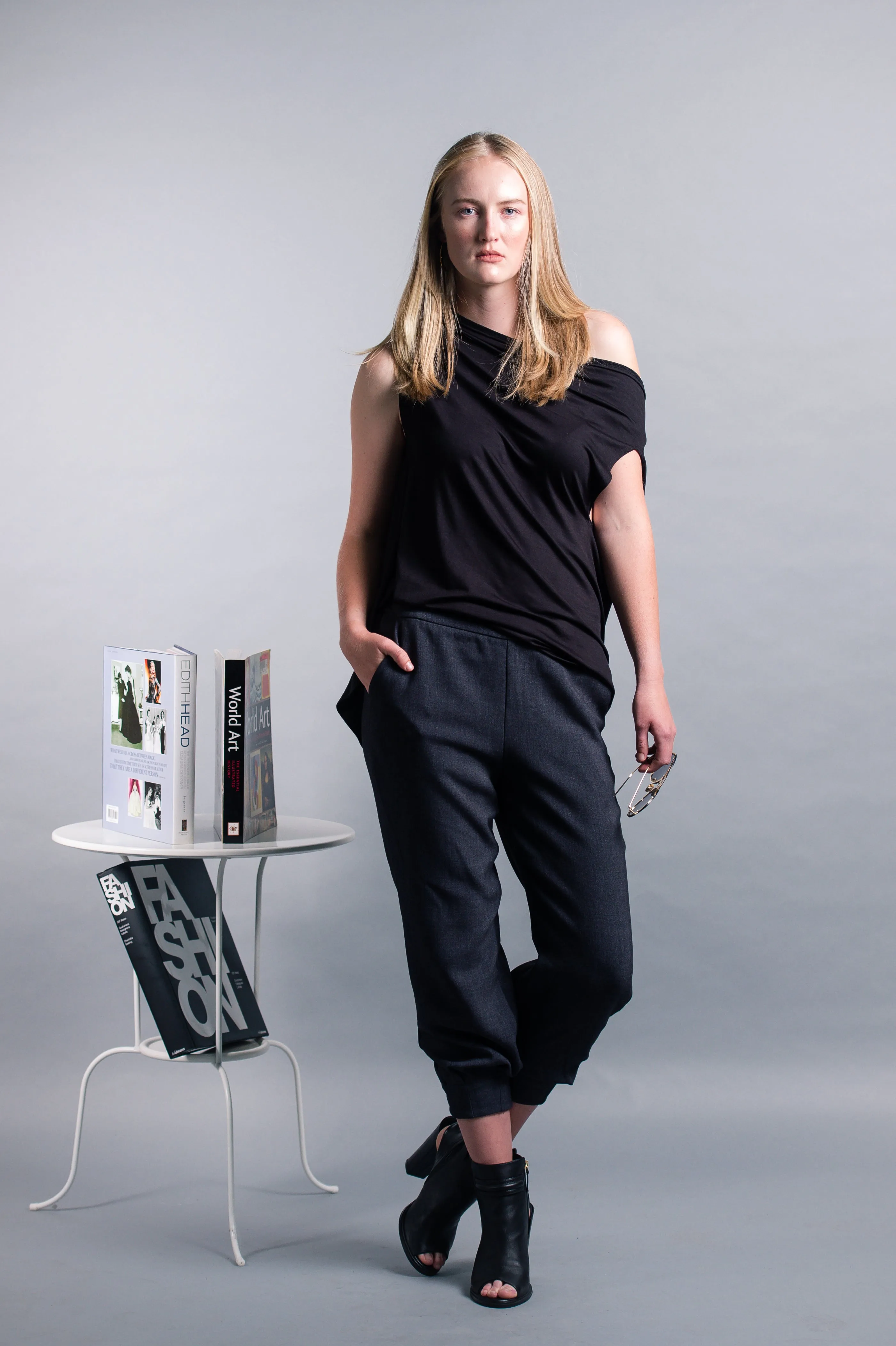 Slouchy Open-Back Top