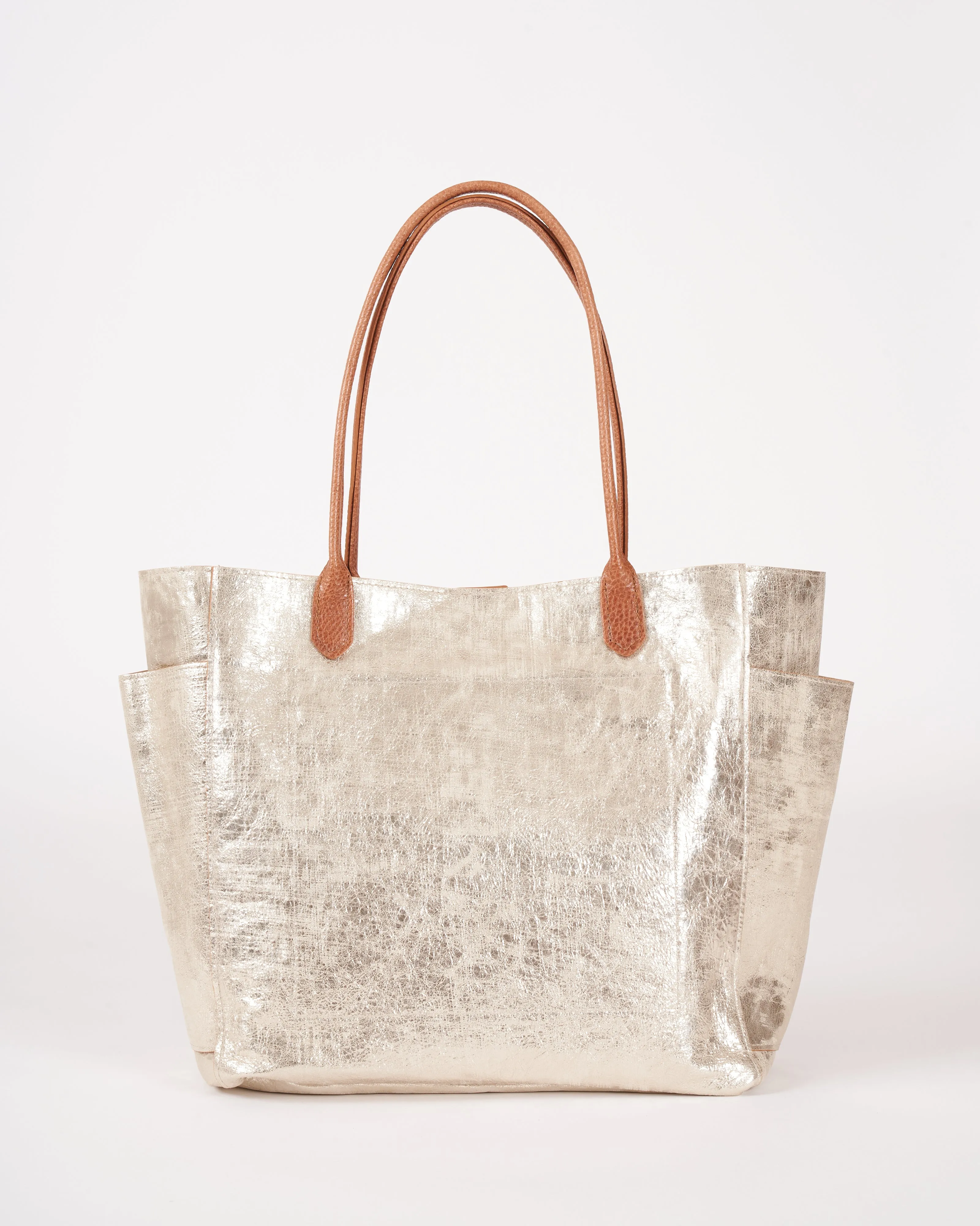 slouchy pocket tote - prosecco