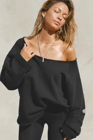 Slouchy Pullover Sweatshirt