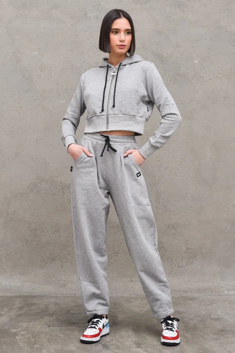 Slouchy Sweatpant - Grey Heather