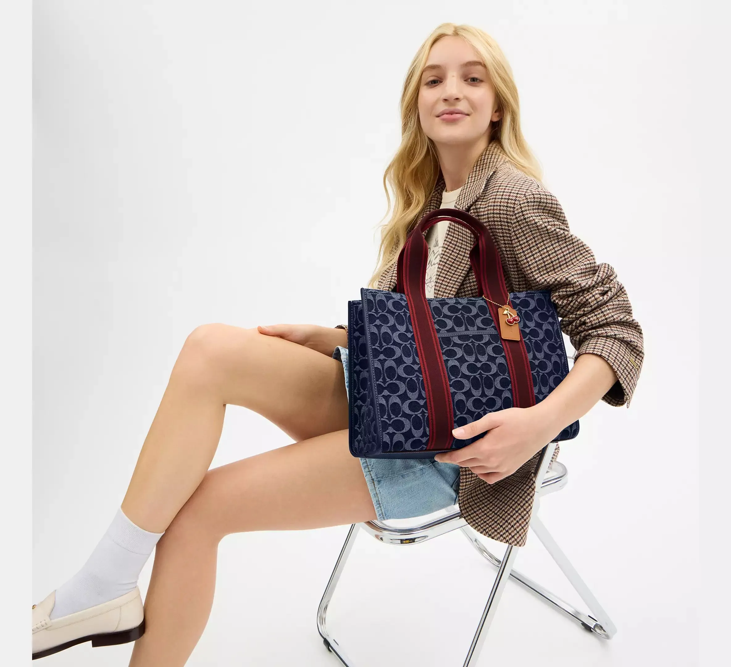 Smith Tote Bag In Signature Denim