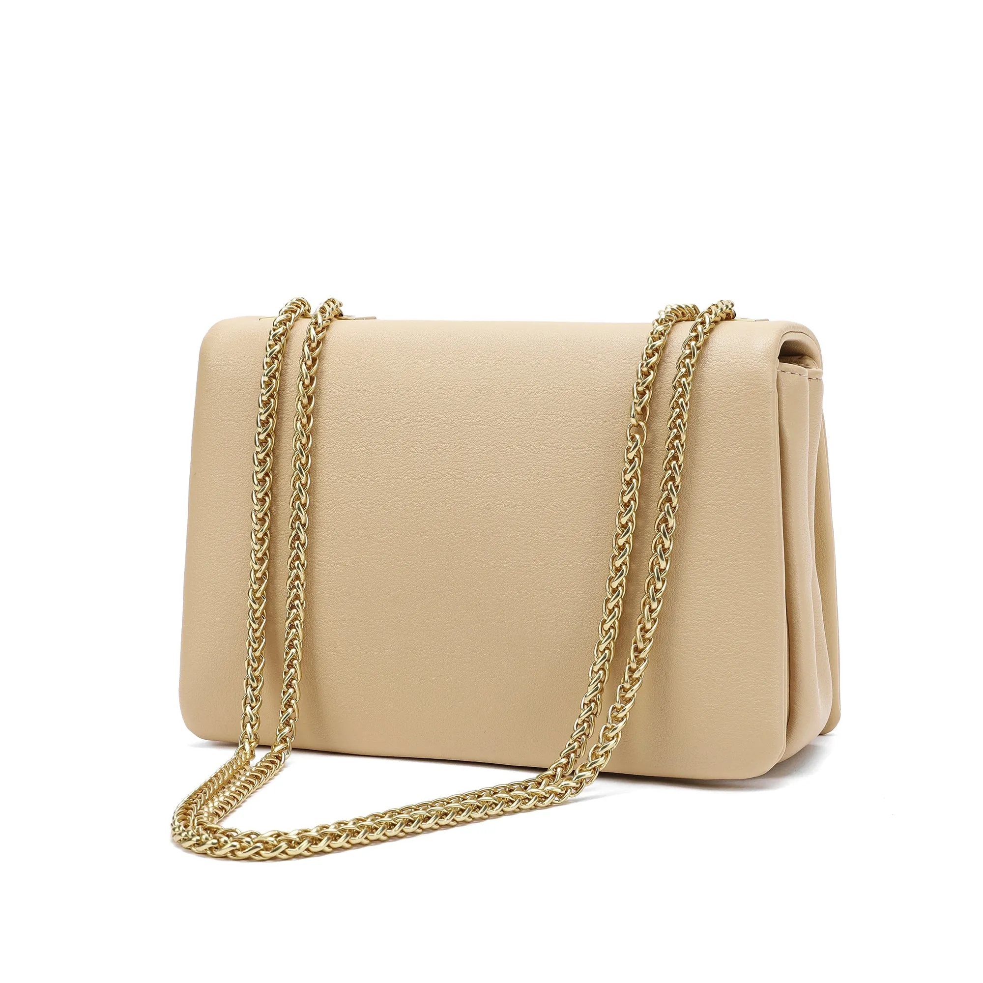 Smooth Nappa Leather Shoulder Bag