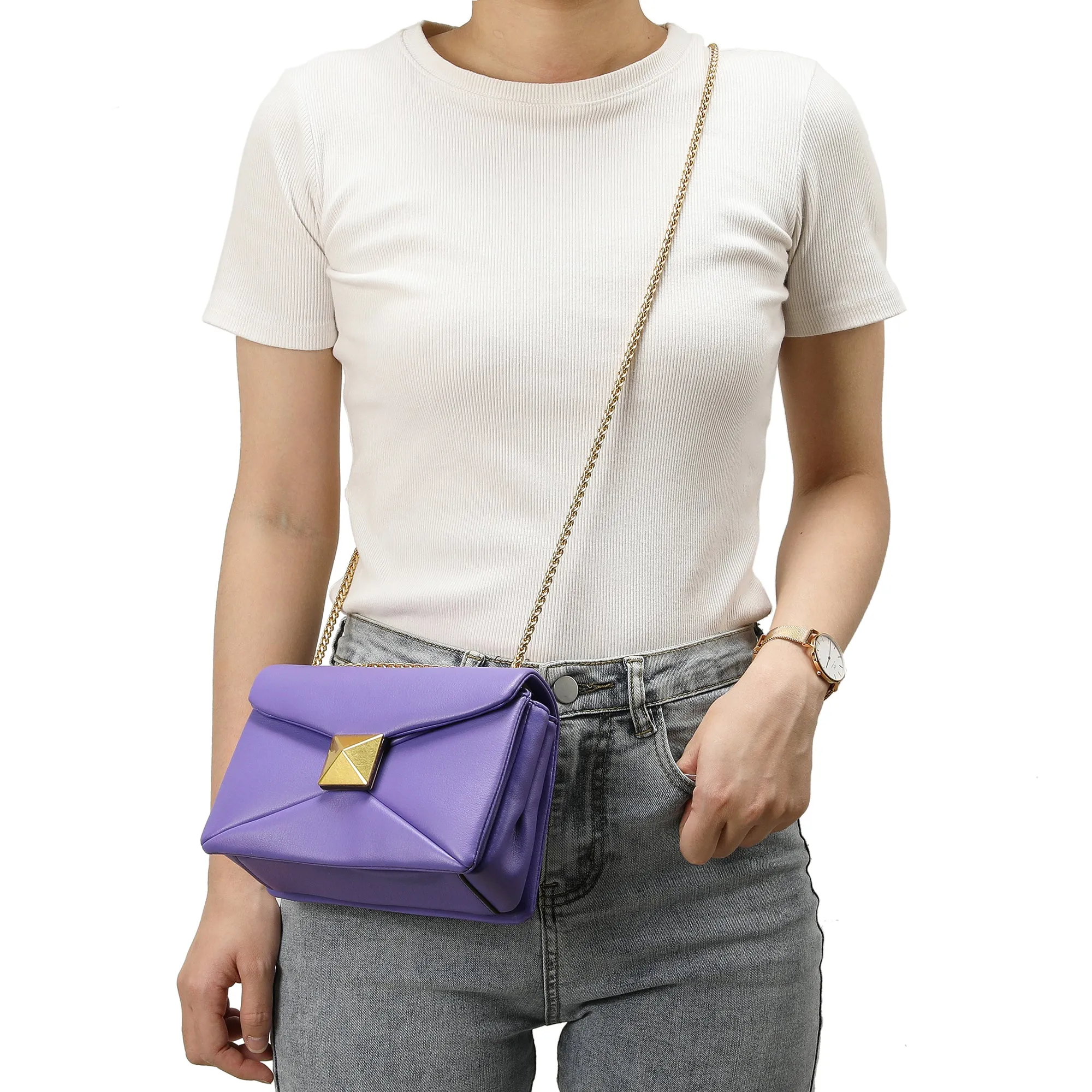 Smooth Nappa Leather Shoulder Bag