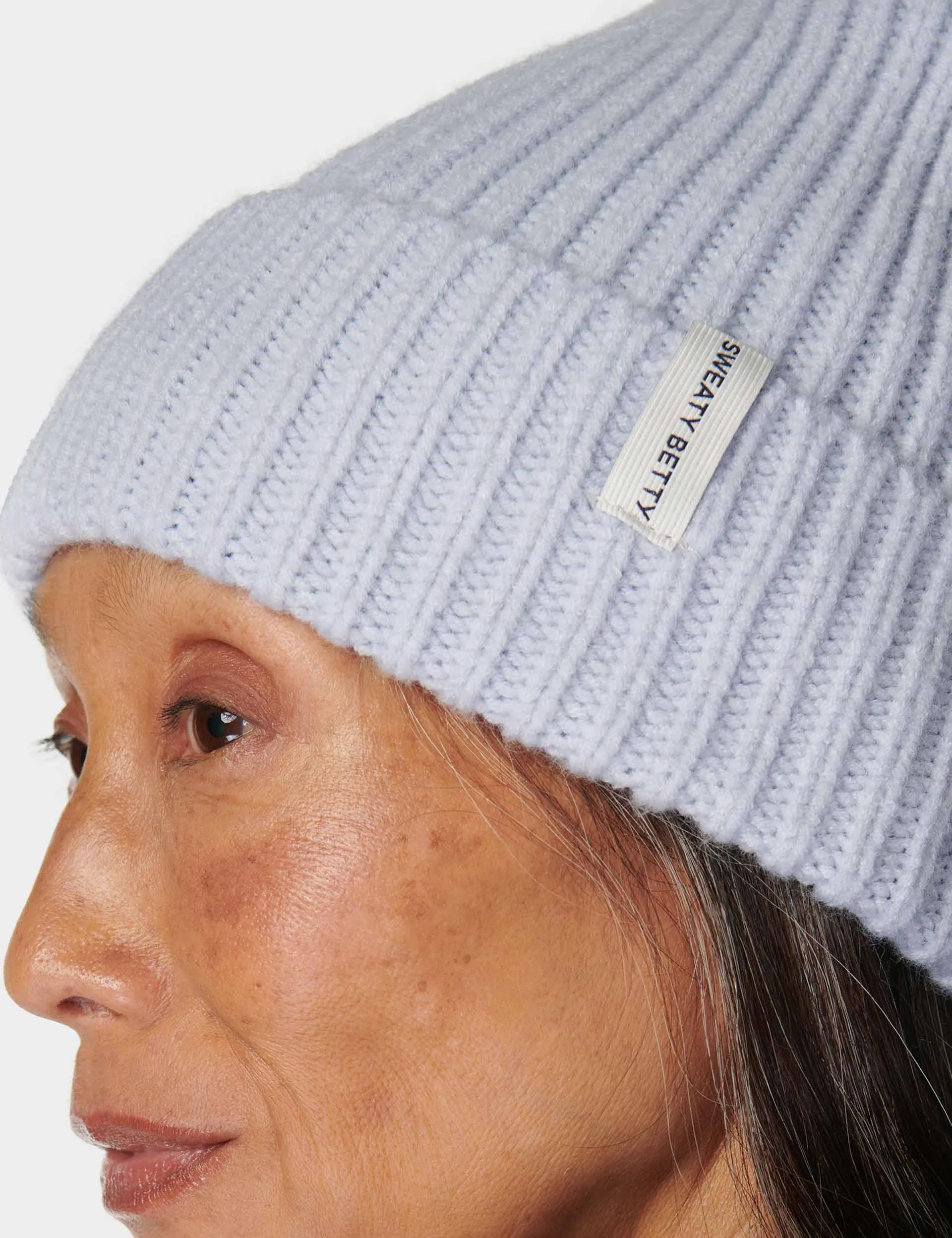 Snowfall Knitted Beanie - Salt Blue