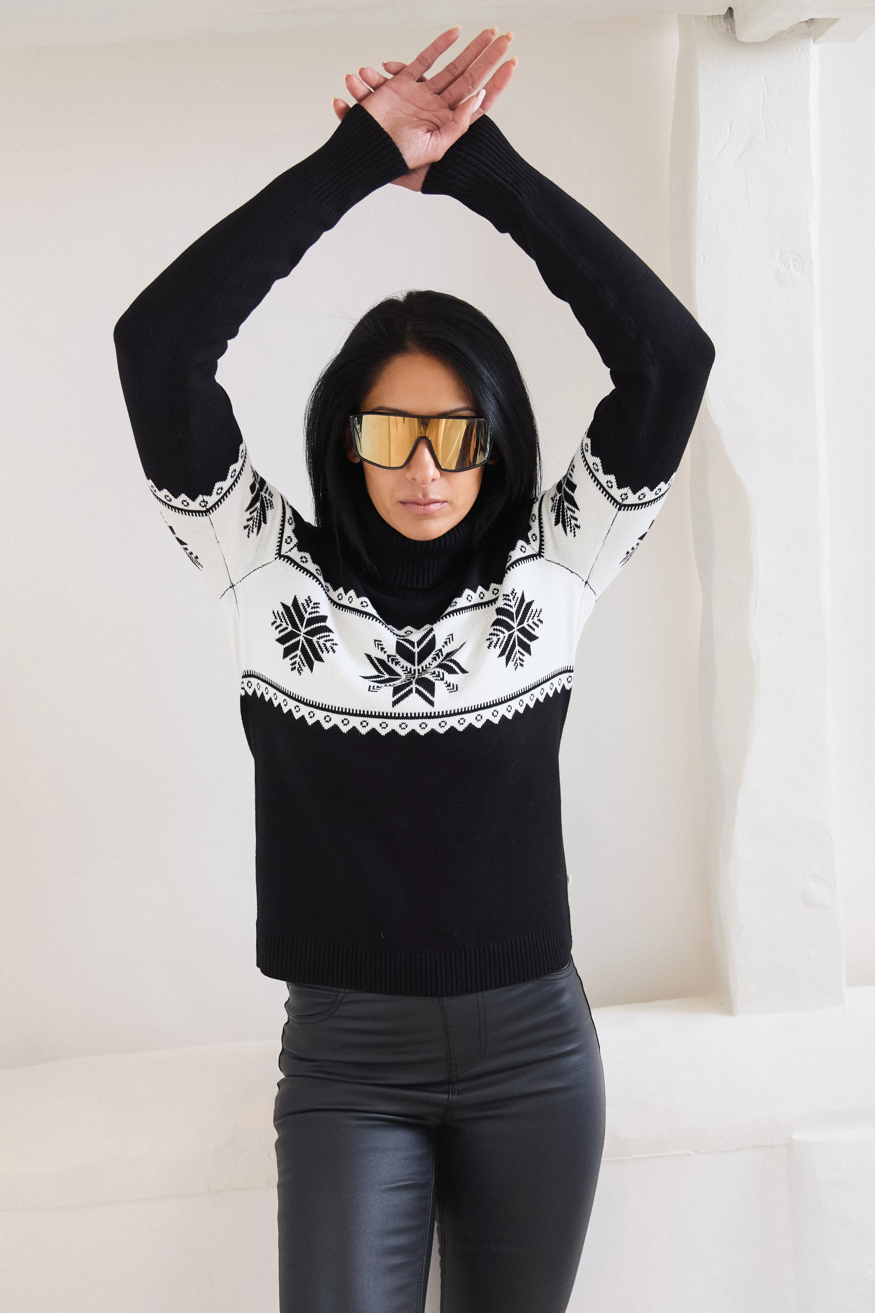 Snowflake Slim Fit Christmas Jumper