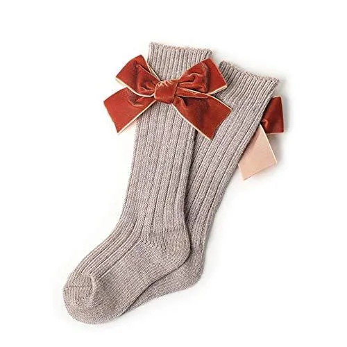 Socks with Velvet bows