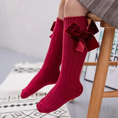 Socks with Velvet bows