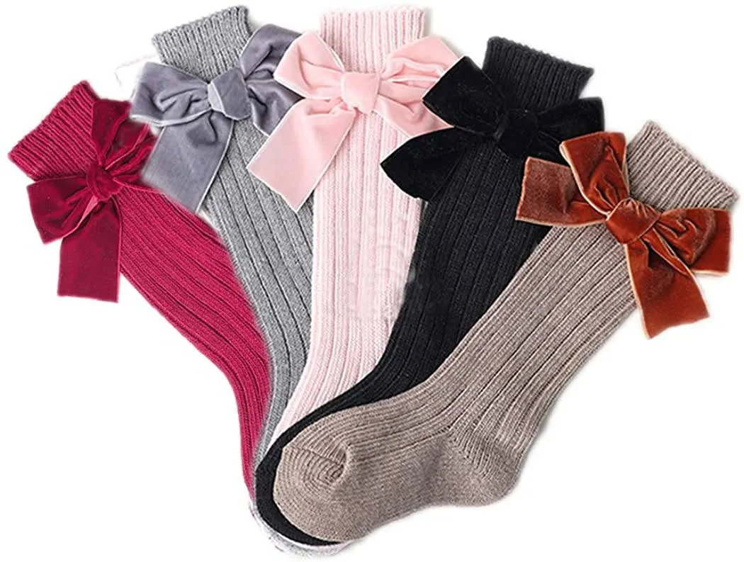 Socks with Velvet bows