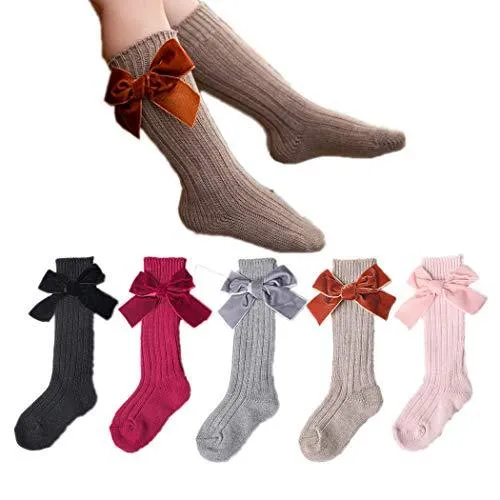 Socks with Velvet bows