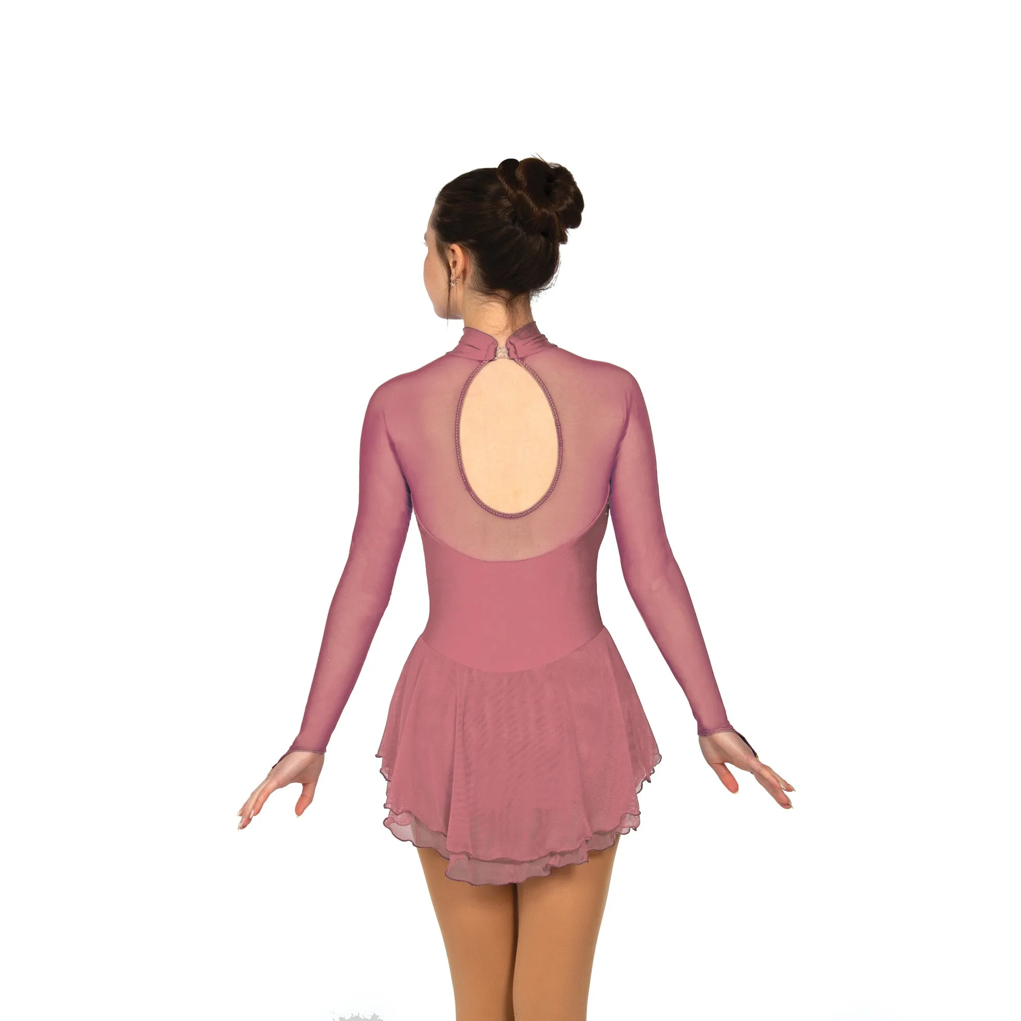Solitaire Skatewear F22009 Classic High Neck Dress: Plain and with Crystal Packages