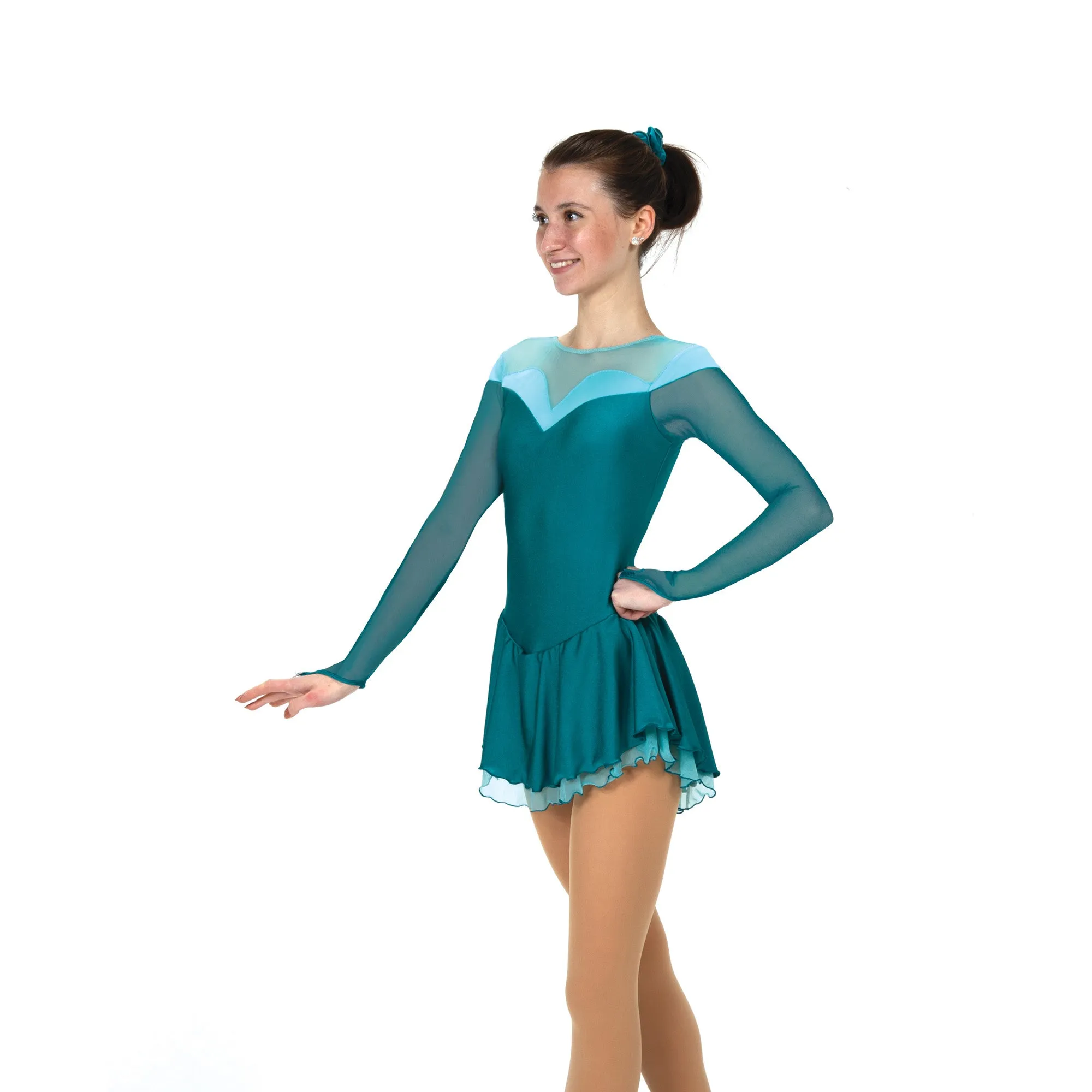 Solitaire Skatewear F22013 Shaded Sweetheart Dress, Plain or With Crystals