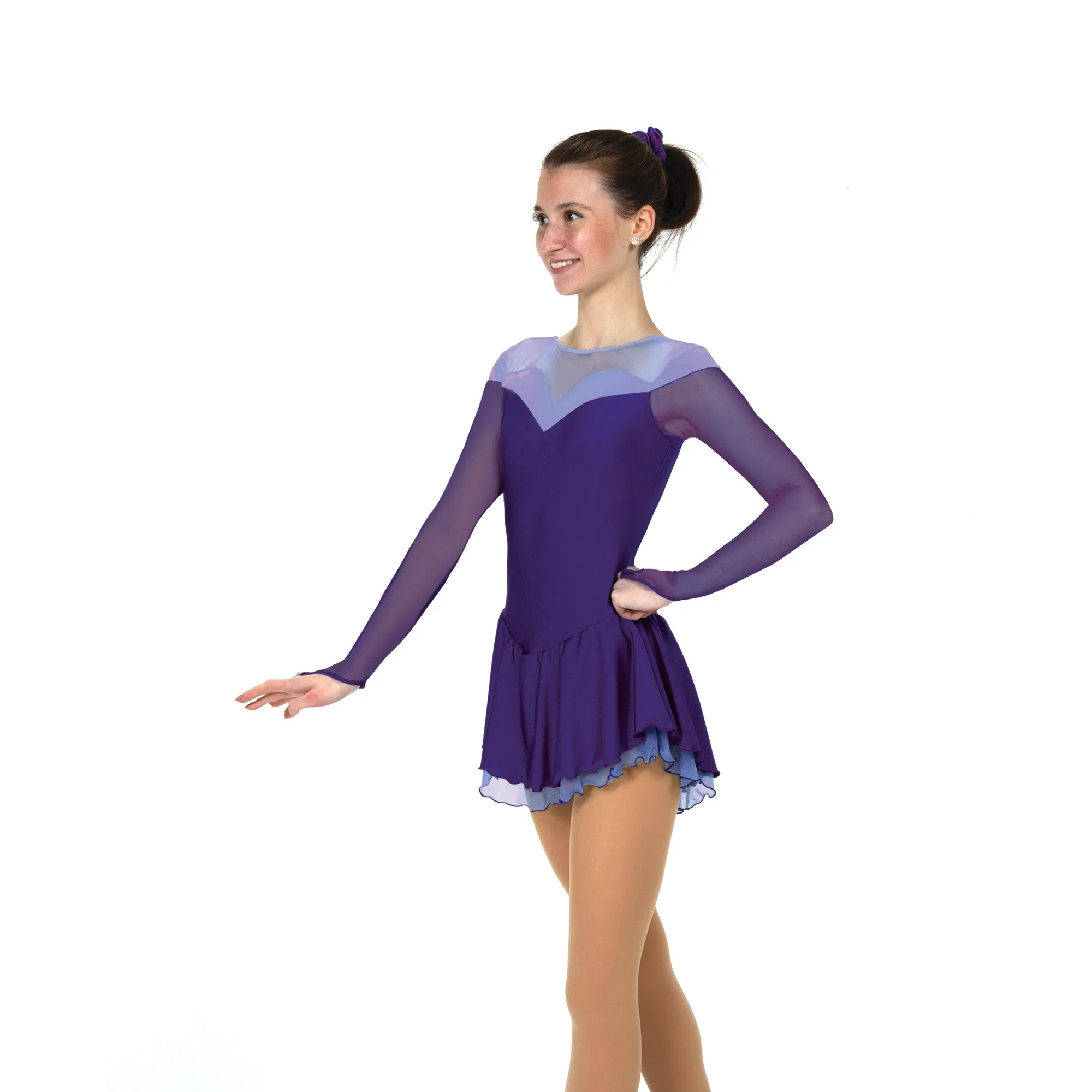 Solitaire Skatewear F22013 Shaded Sweetheart Dress, Plain or With Crystals