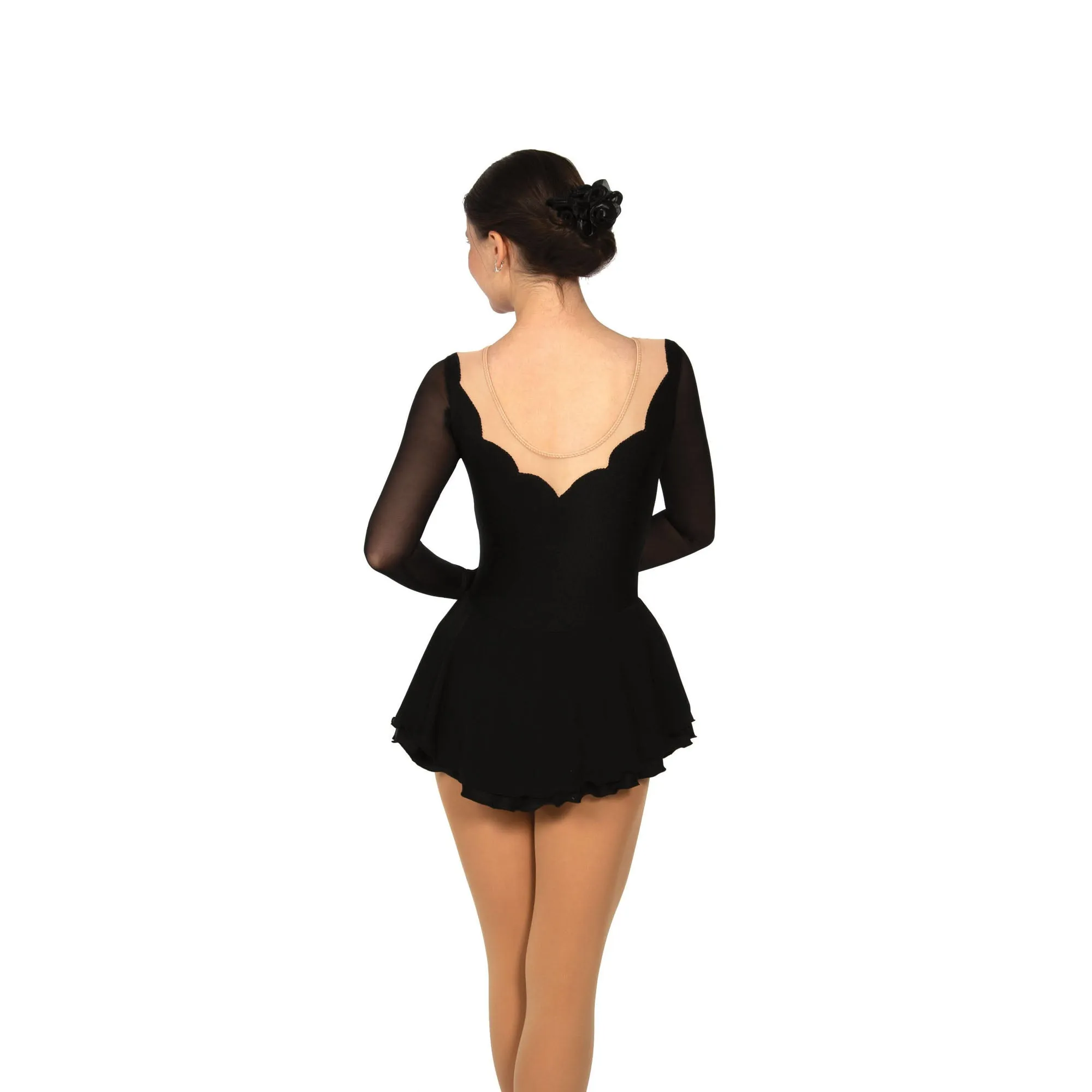 Solitaire Skatewear F22014P Scalloped Sweetheart Dress: No Crystals