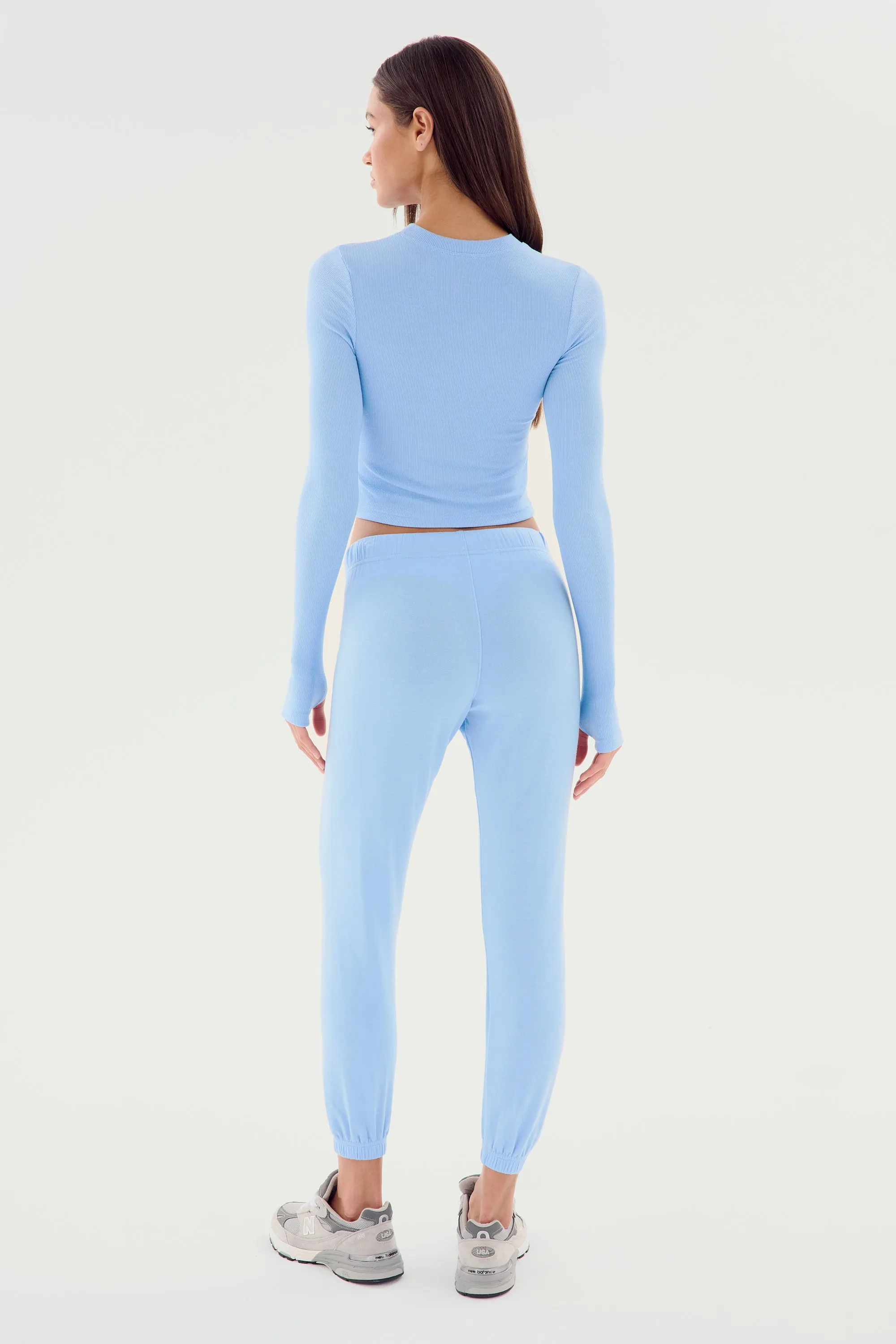 Sonja Fleece Sweatpant - Skylight