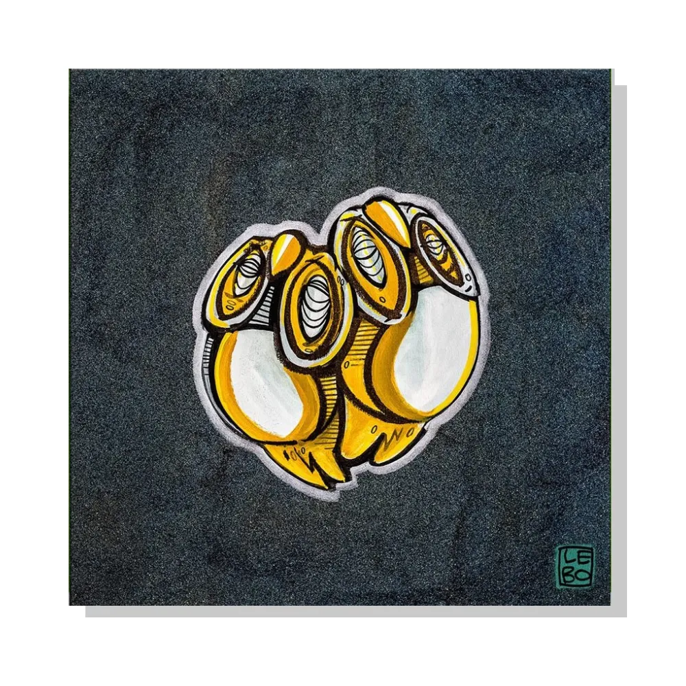 Spinning In Infinity - Lebo Steel Mineral Print