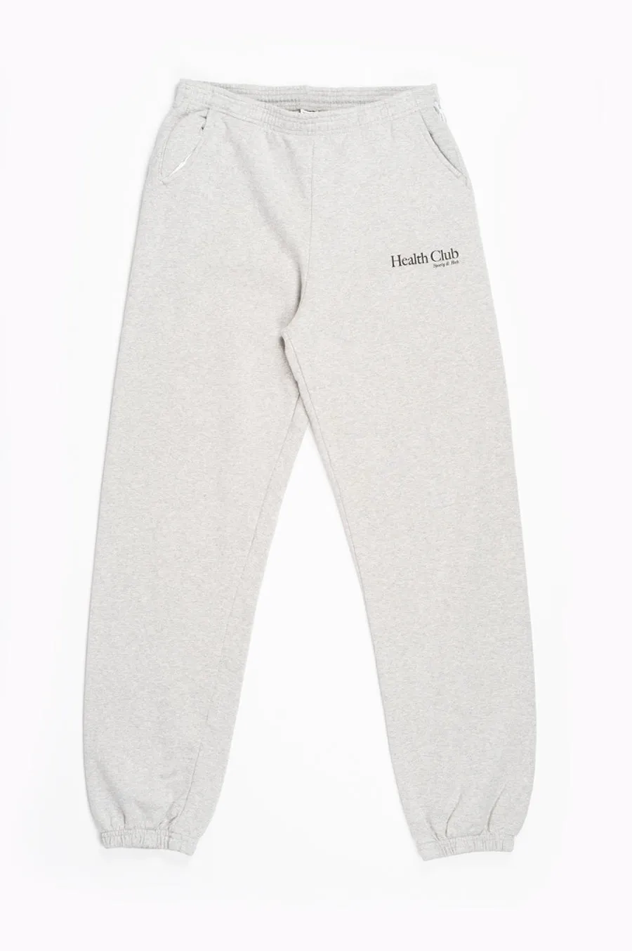 SPORTY AND RICH HEALTH CLUB SWEATPANTS HEATHER GRAY