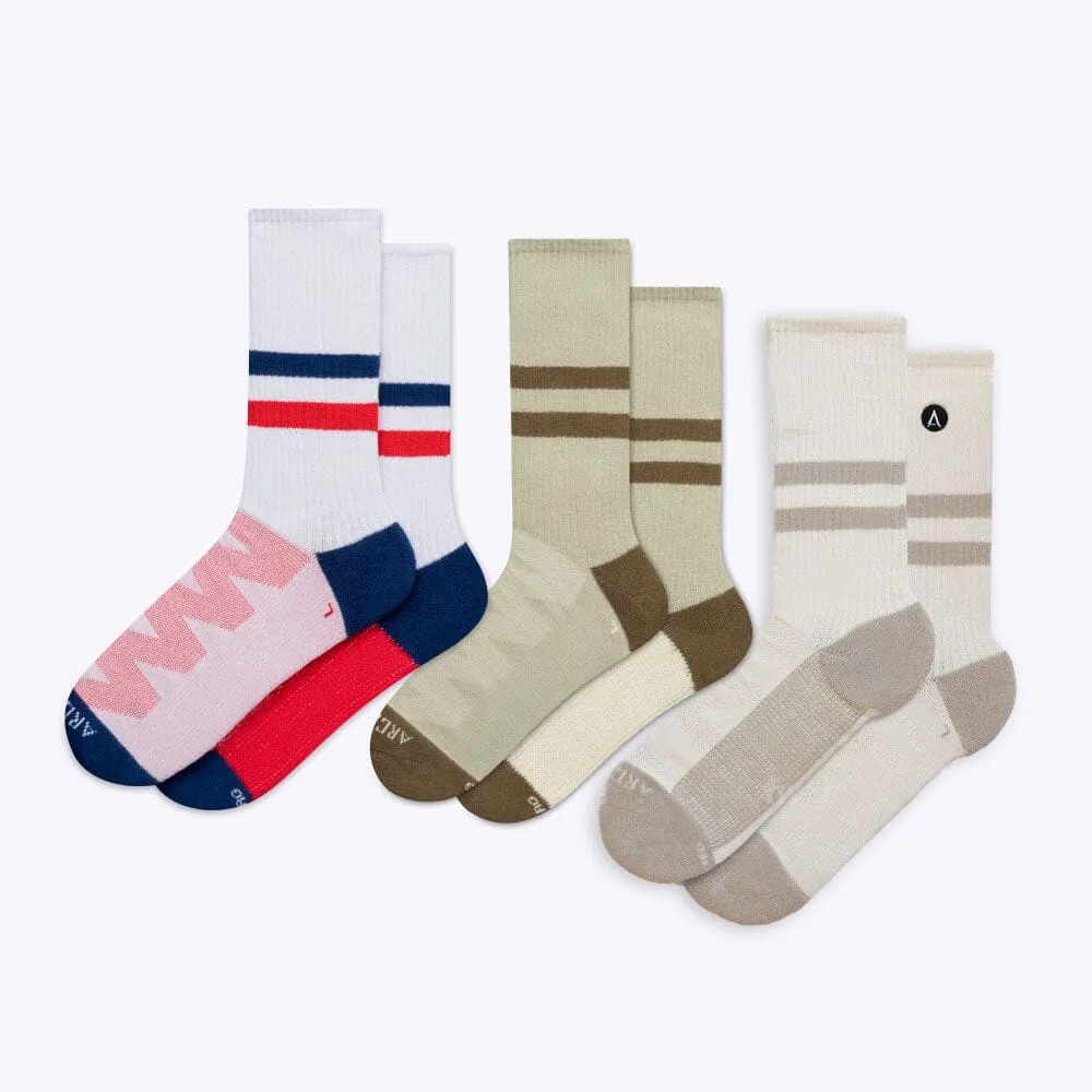 Sporty Dress Socks Bundles - 3 Pack