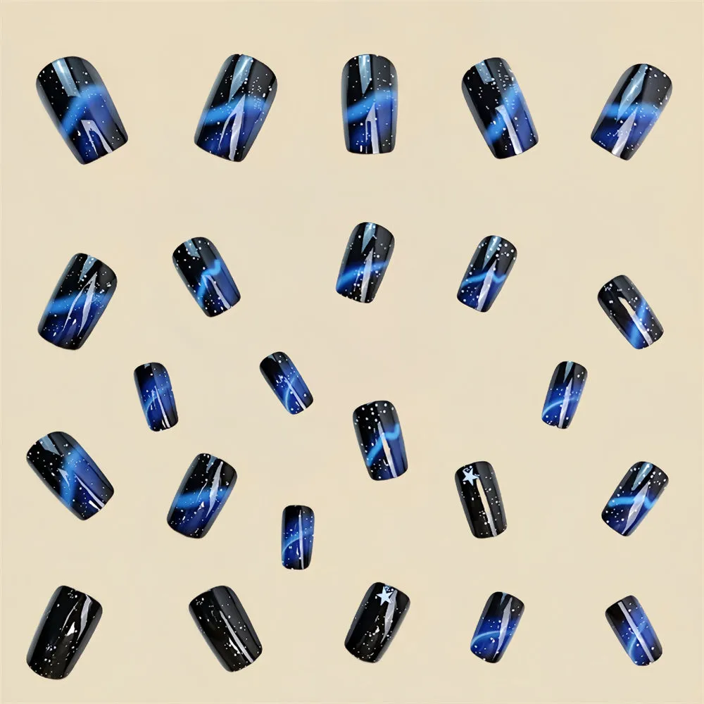 Square Gradient Stars Blue