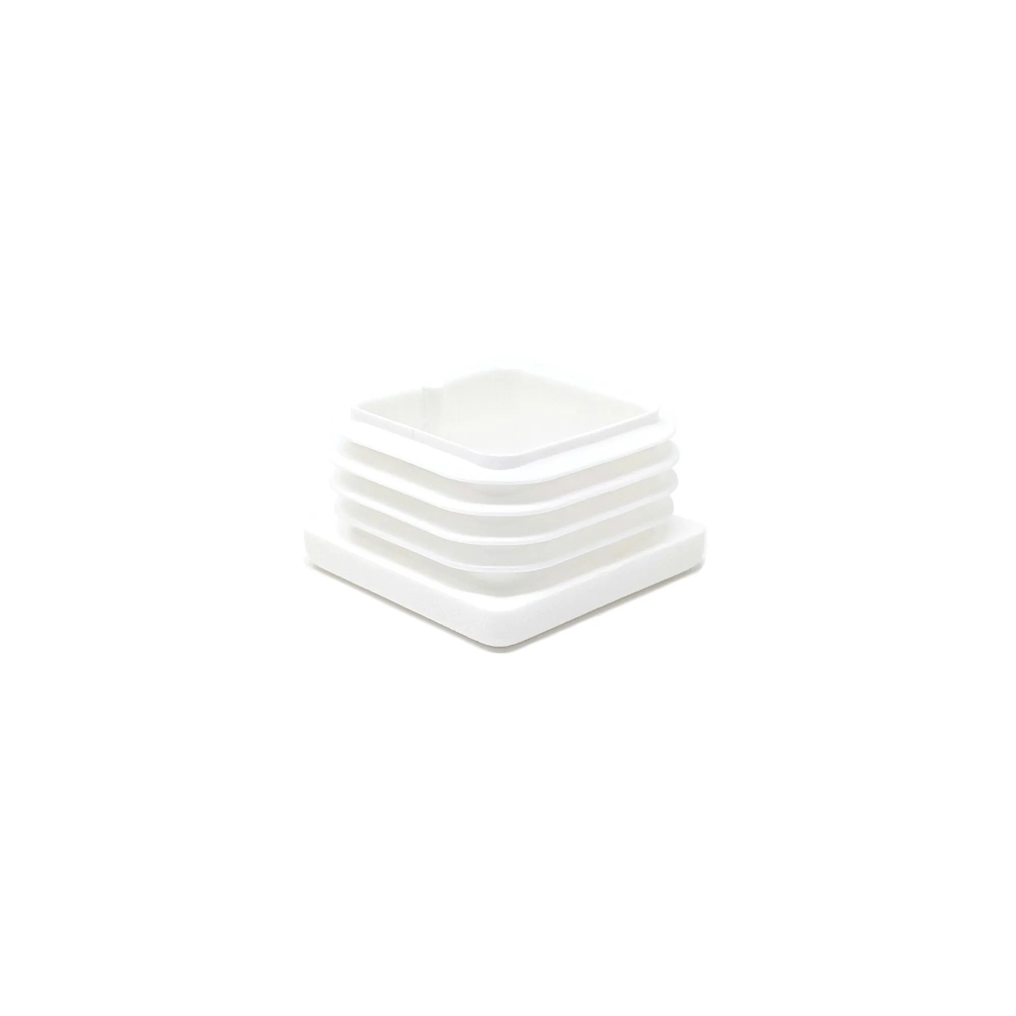 Square Tube Inserts 35x35mm - White | Made in Germany | Keay Vital Parts
